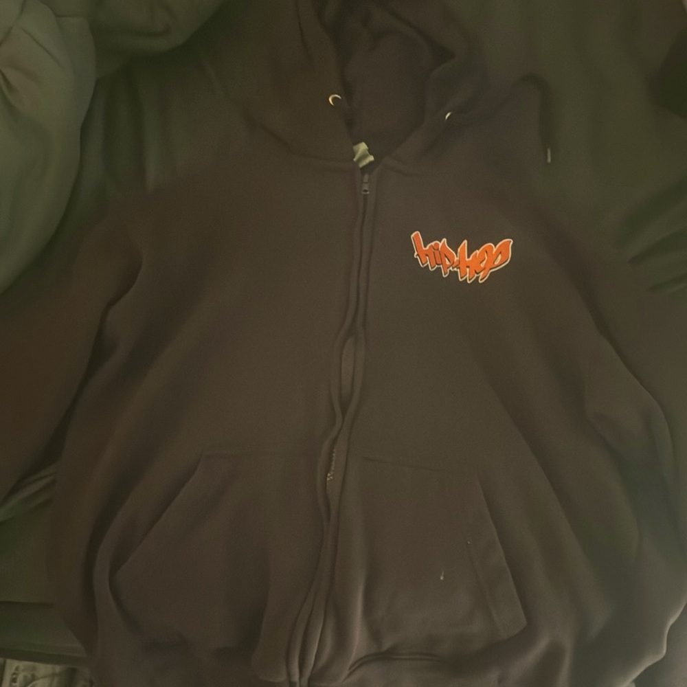 Brown graphic design Blank Knight hoodie